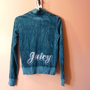 Juicy Couture velour velvety zip up